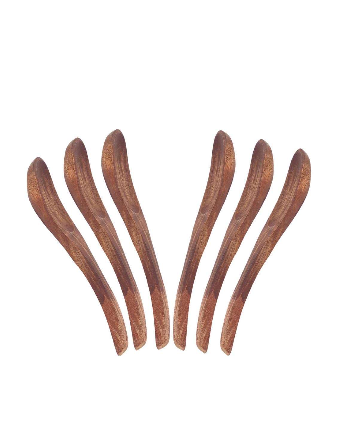  wooden soup spoons - pack of 6