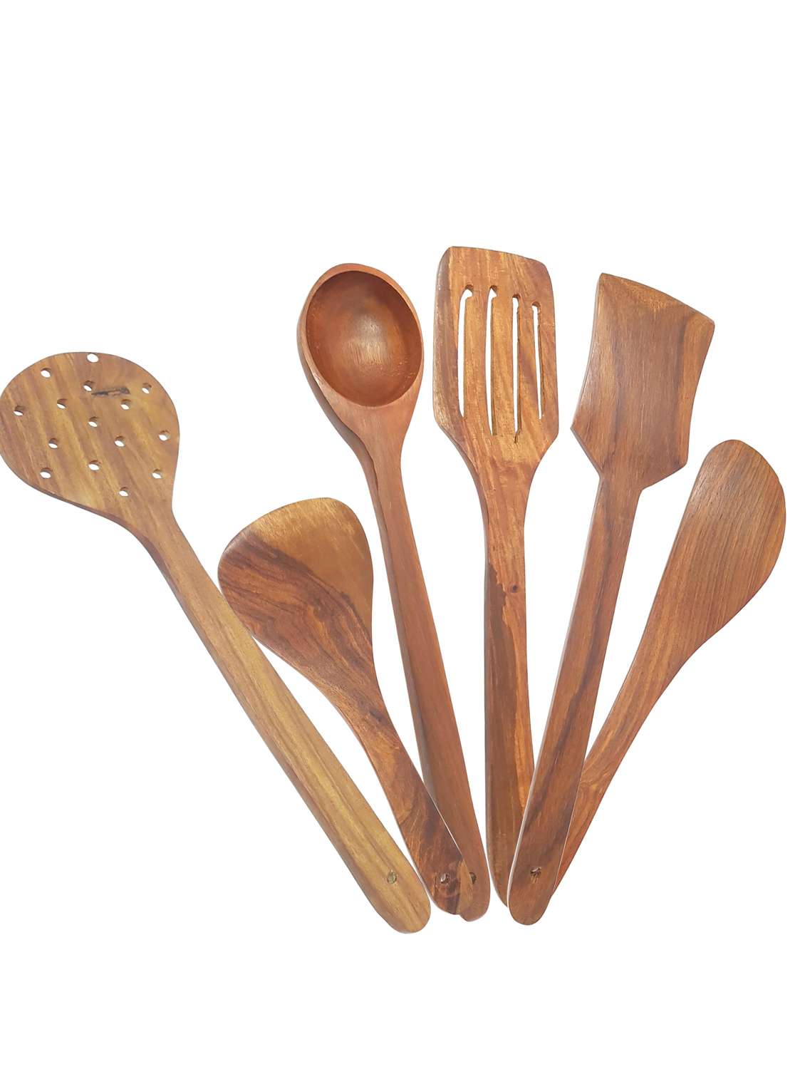 buzykart® wooden cutlery set of 6