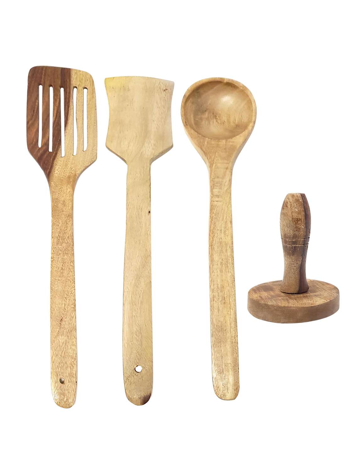 buzykart® wooden tools of kitchen (set of 4)