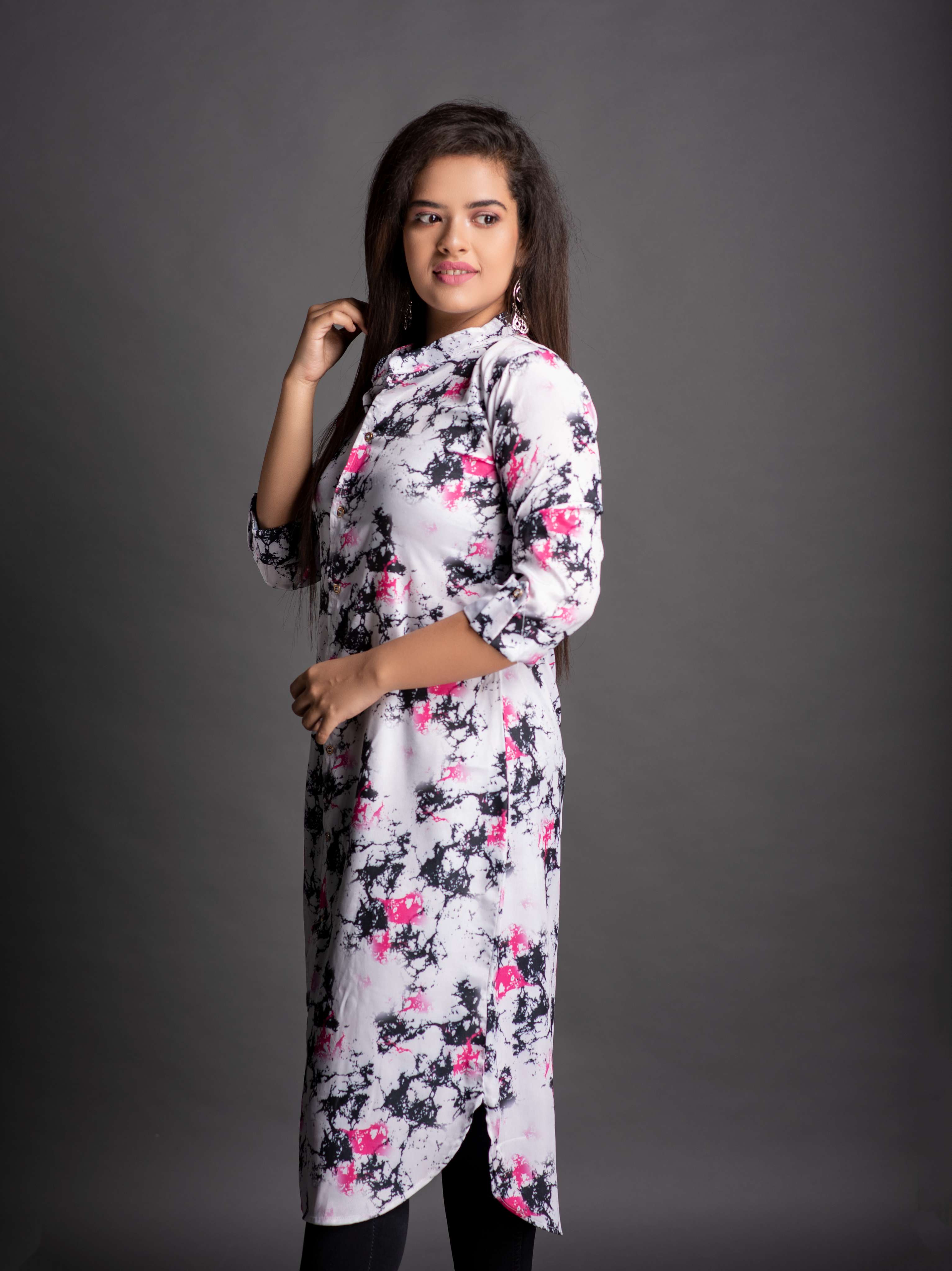 women's front slit kurta - 18219207 -  Standard Image - 2