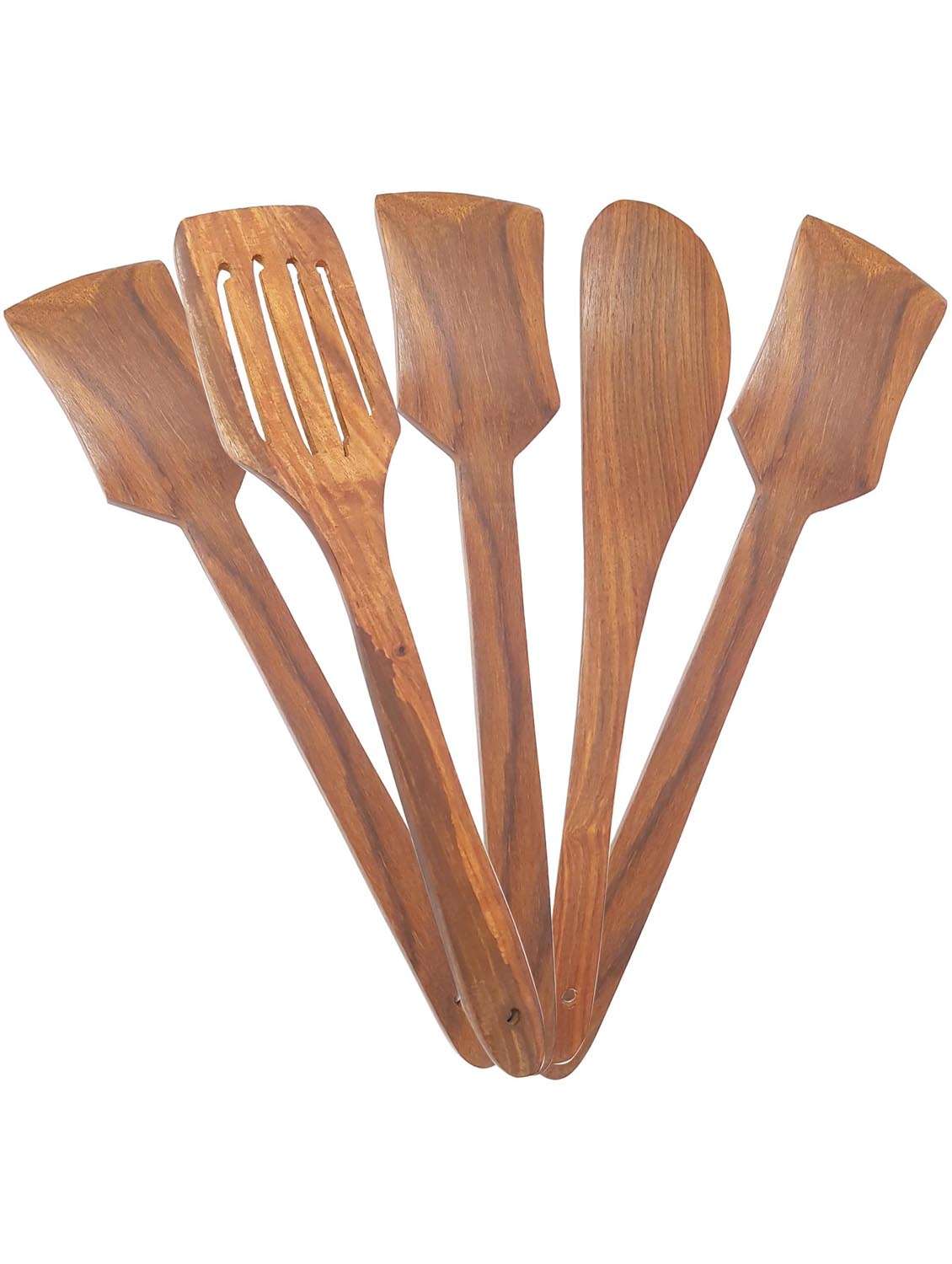 buzykart�� wooden ladle set (pack of 5)