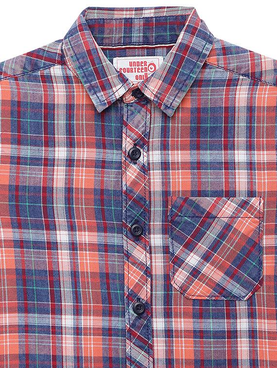navy blue checkered shirt - 18219473 - Standard Image - 2
