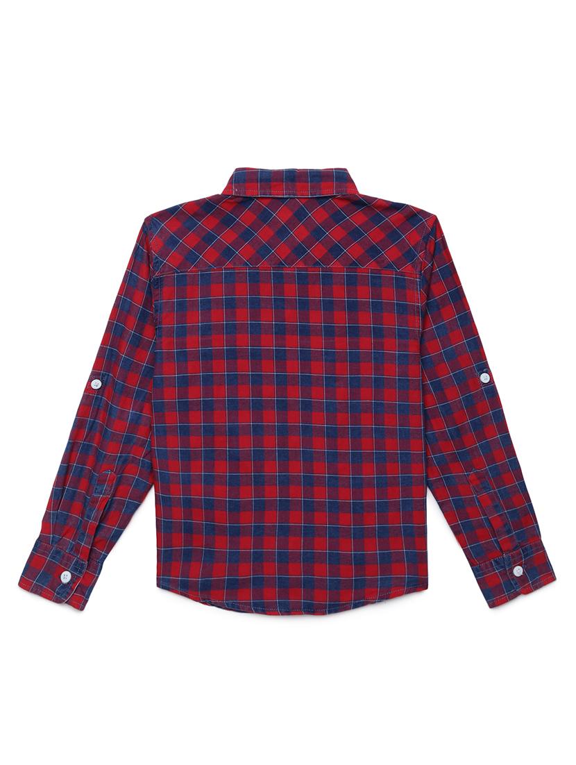 red chekered hirt - 18219482 - Standard Image - 2