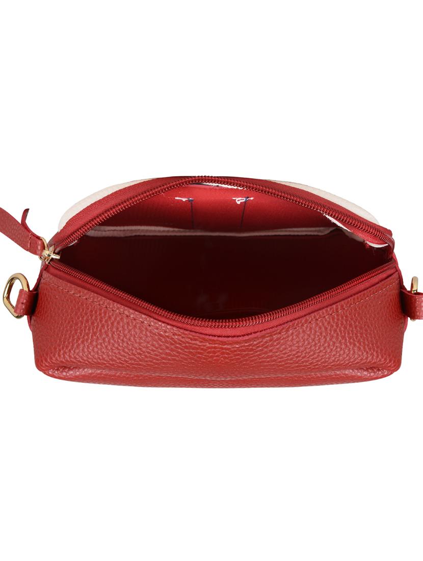 red leatherette (pu) sling bag - 18219515 - Standard Image - 2