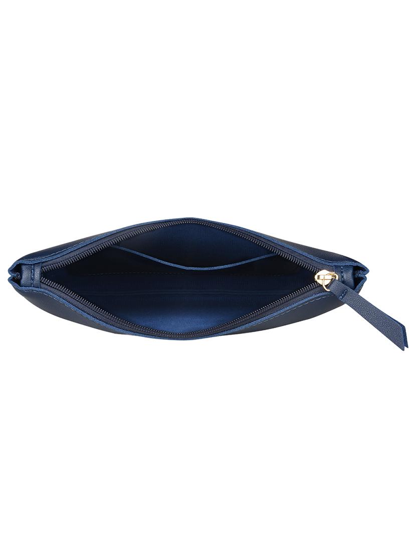 navy blue solid regular sling bag - 18219520 - Standard Image - 2
