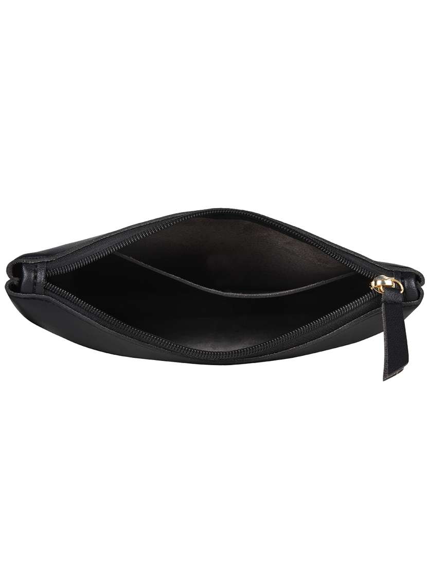 black solid regular sling bag - 18219523 -  Standard Image - 2