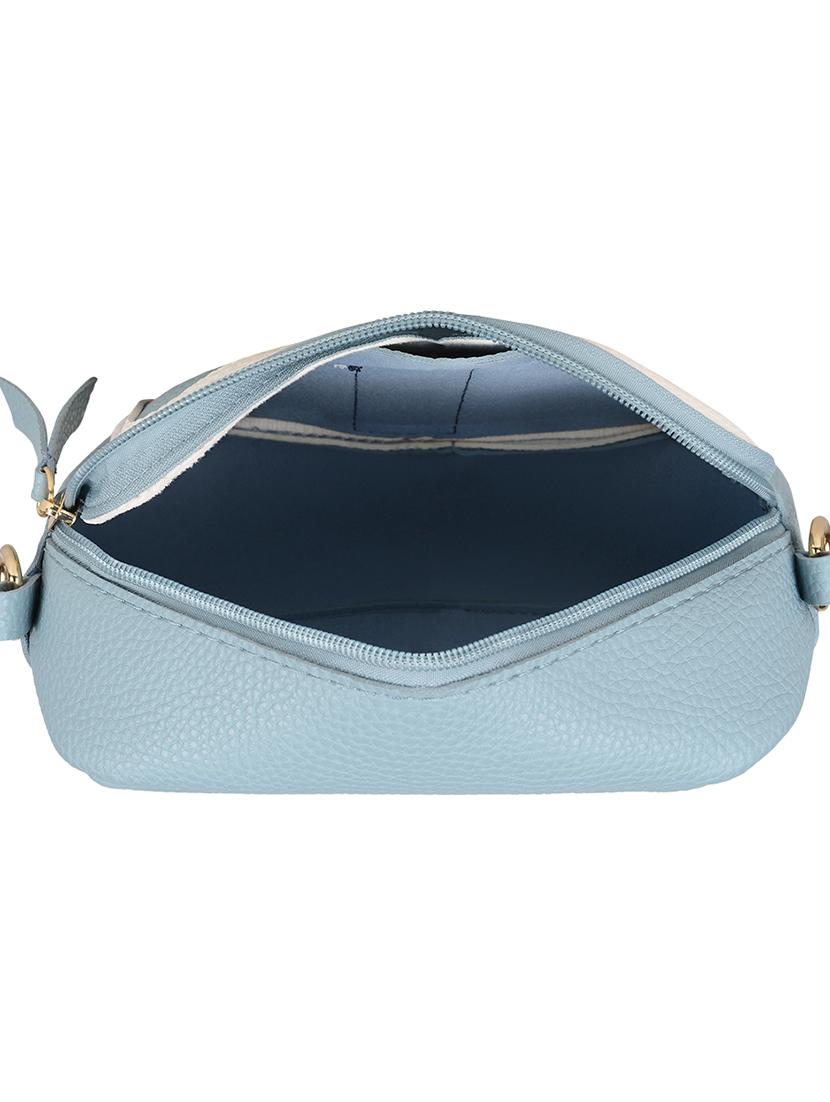 blue leatherette (pu) sling bag - 18219524 - Standard Image - 2