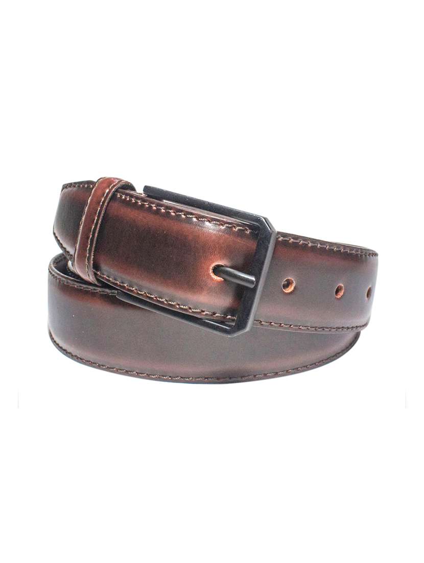 brown leather belt