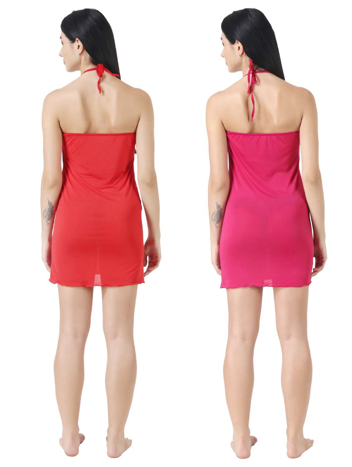multi colored solid babydoll - 18223448 - Standard Image - 2