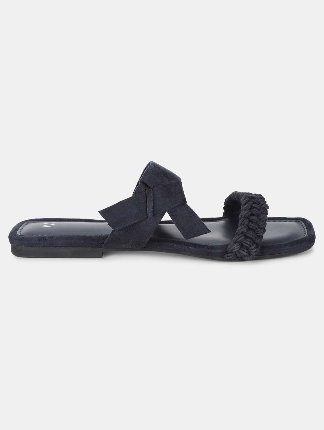 navy suede ethnic sandals
