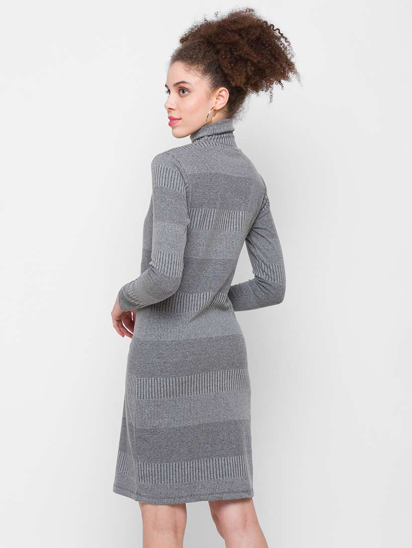 grey stripe bodycon dresses & tunic - 18224557 -  Standard Image - 2
