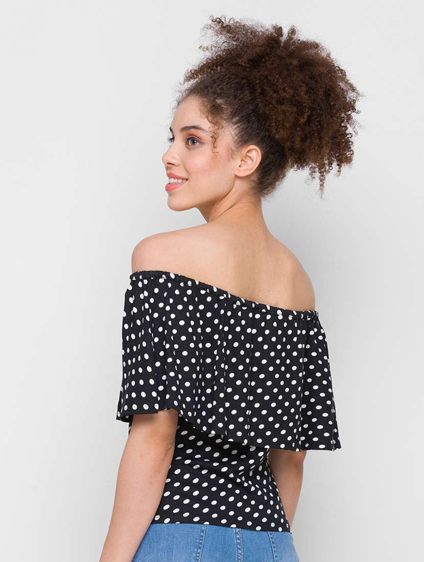 women's crop off shoulder top - 18224575 -  Standard Image - 2