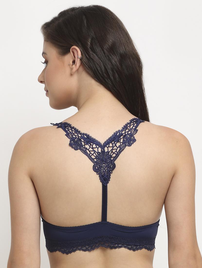 blue solid push up bra - 18225019 - Standard Image - 2
