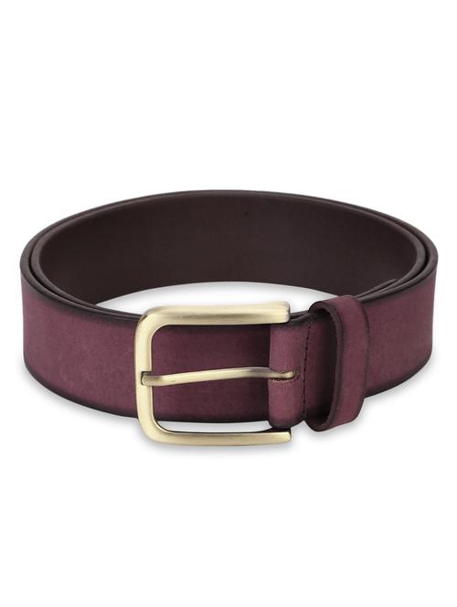 maroon leather belt - 18226014 -  Standard Image - 0