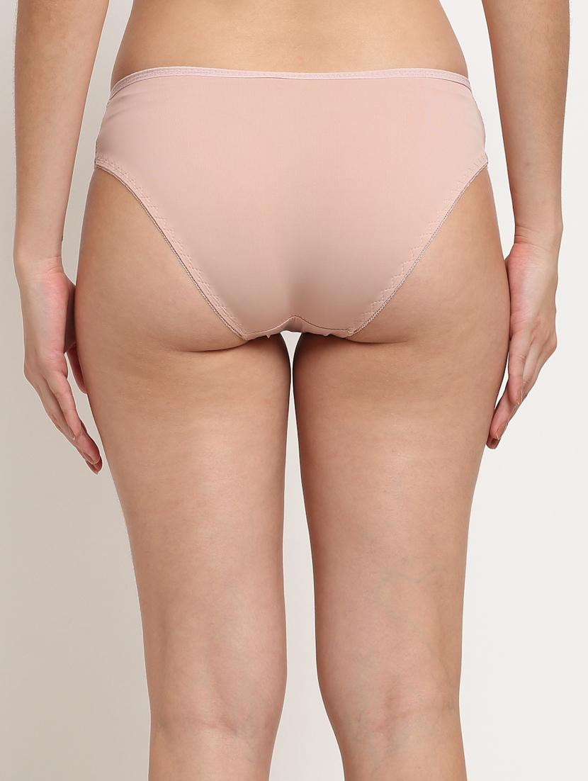 pink solid bikini panty - 18226061 - Standard Image - 2