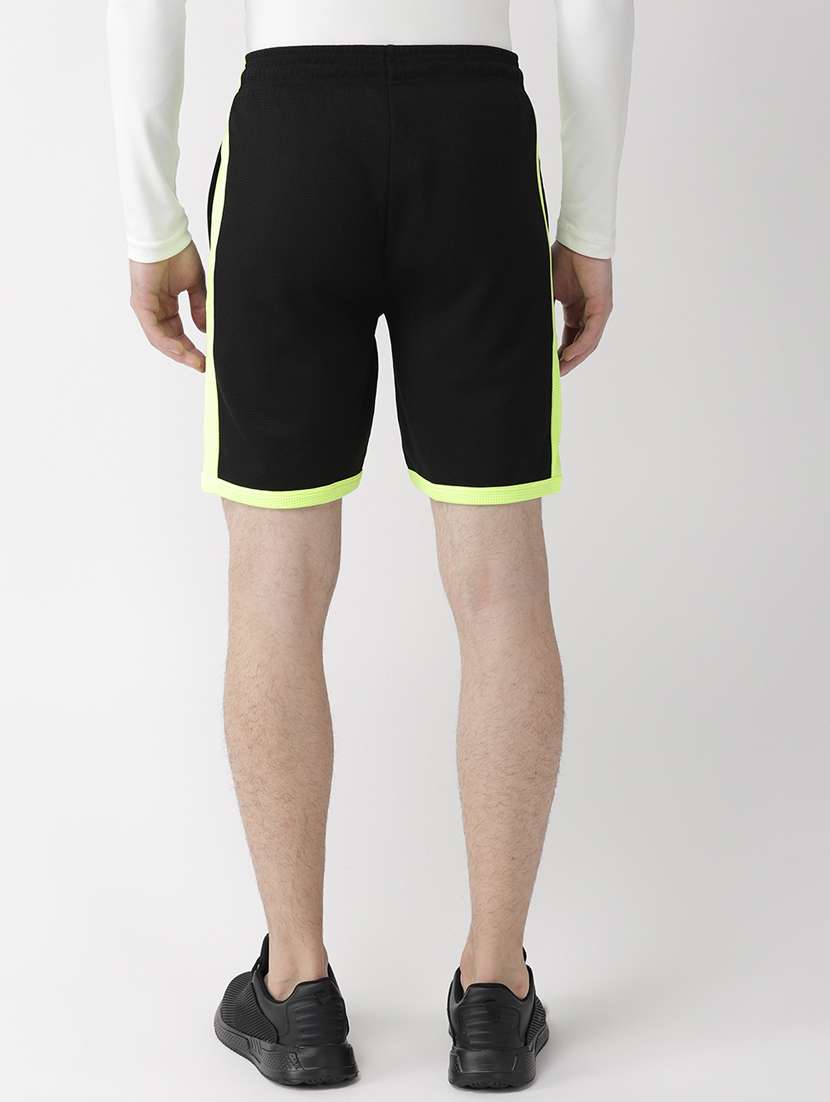 black solid side-taped short - 18227014 - Standard Image - 2