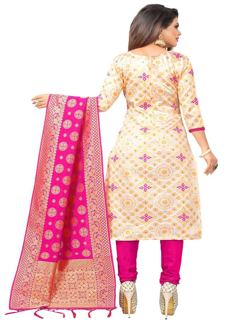 self design banarasi work unstitched suit set - 18227639 - Standard Image - 2