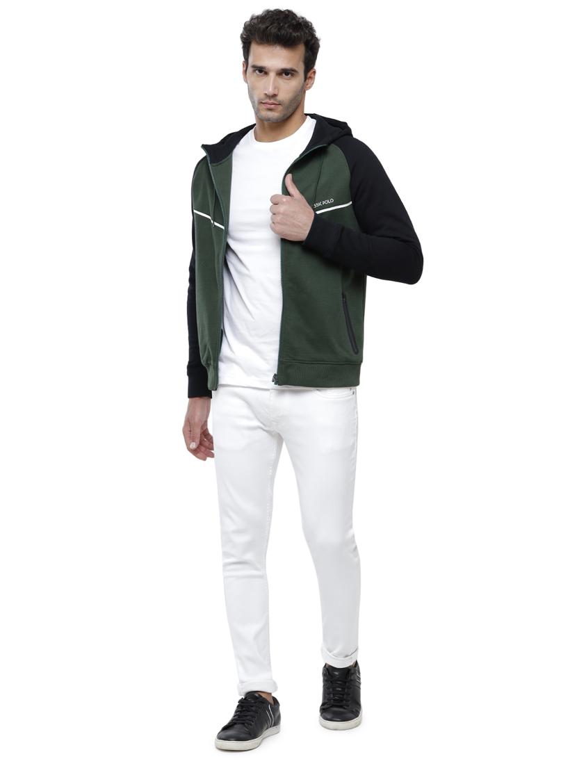 mens color block sweatshirt - 18228936 - Standard Image - 2