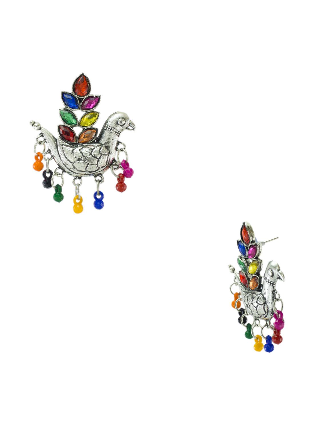 multi colored metal studs earring - 18228981 - Standard Image - 2