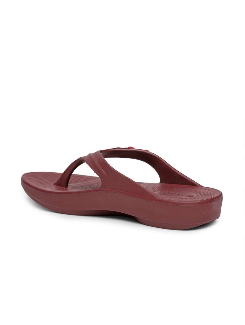 red pvc slippers flip flops - 18229259 -  Standard Image - 2