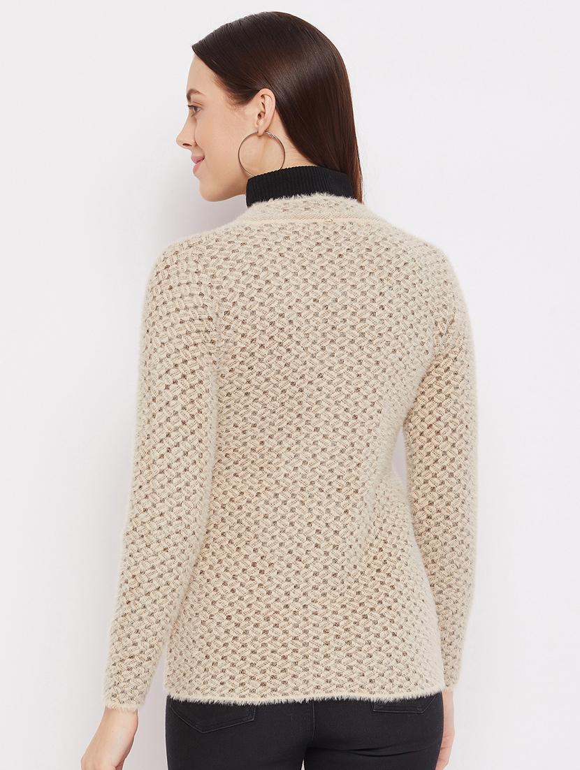 beige solid cardigan - 18229835 - Standard Image - 2