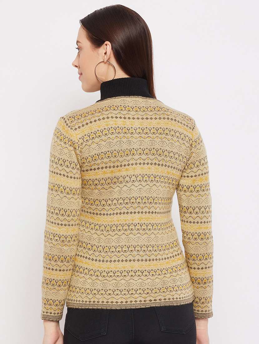 yellow printed cardigan - 18229843 - Standard Image - 2