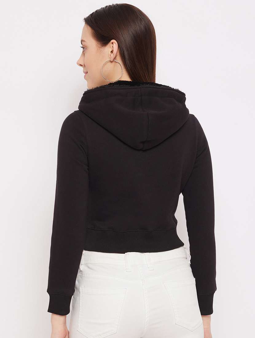 black printed hoodies sweatshirt - 18229880 - Standard Image - 2