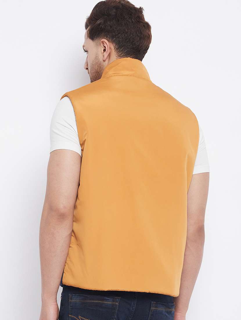 yellow color-blocked quilted jacket - 18229917 -  Standard Image - 2