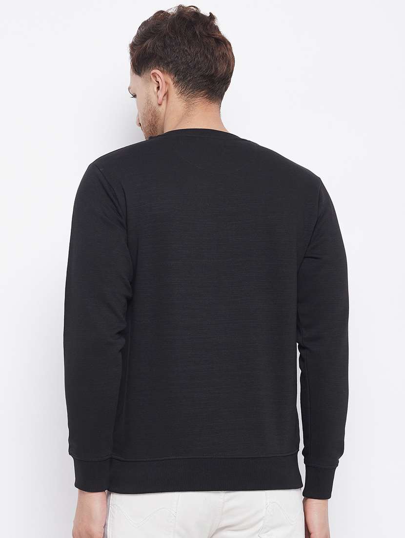 black chest-printed sweatshirt - 18230241 -  Standard Image - 2