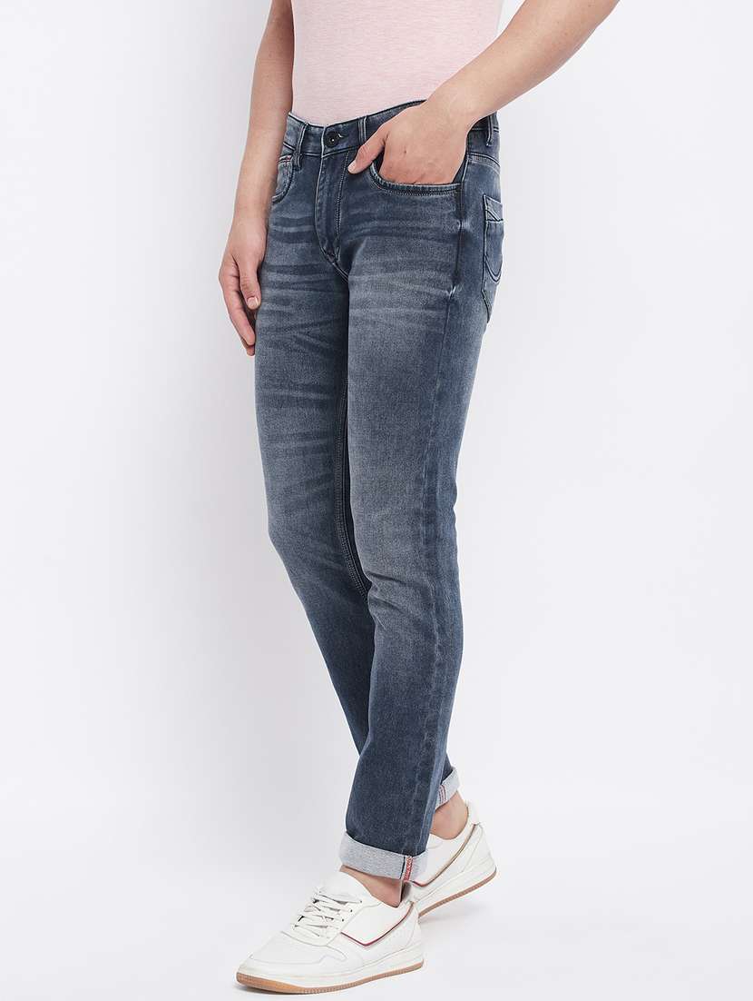 navy-blue plain light-washed jean - 18230302 - Standard Image - 2