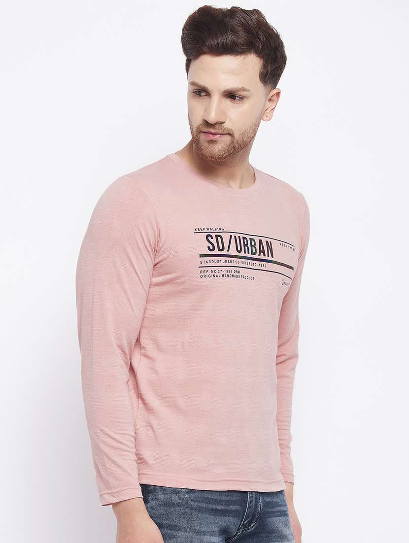 pink chest-printed t-shirt - 18230323 -  Standard Image - 2