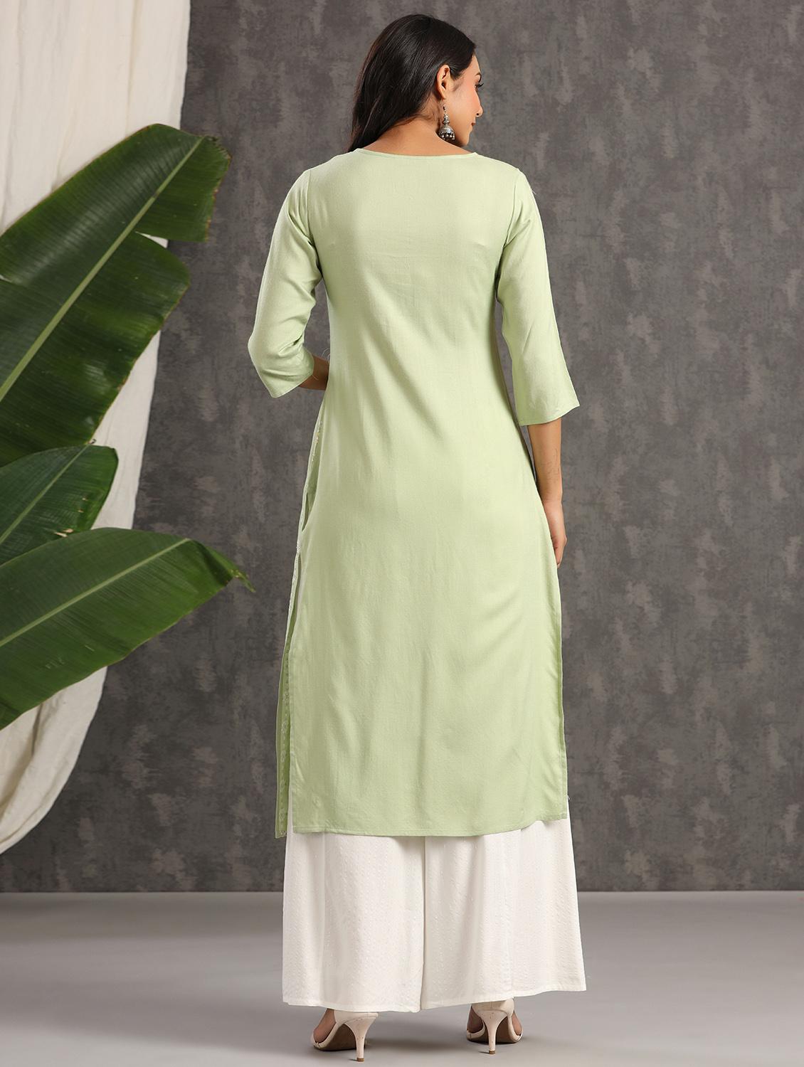 women's straight kurta - 18230888 - Standard Image - 2