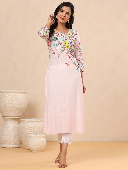 women's straight kurta - 18230892 - Standard Image - 0