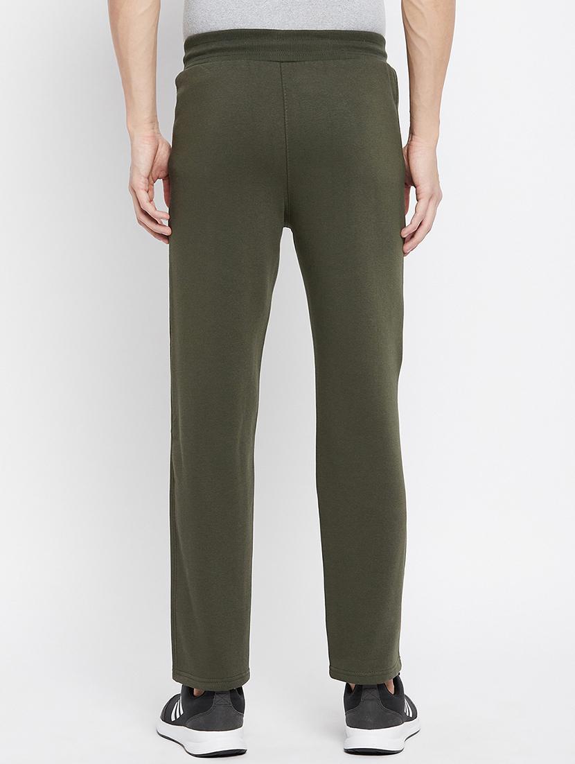 olive-green solid track pant - 18231511 - Standard Image - 2