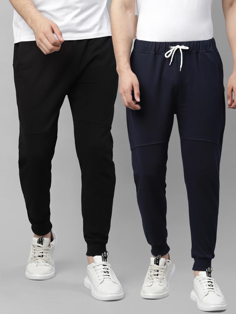 men pack of 2 solid mid rise full length jogger - 18232816 - Zoom Image - 0