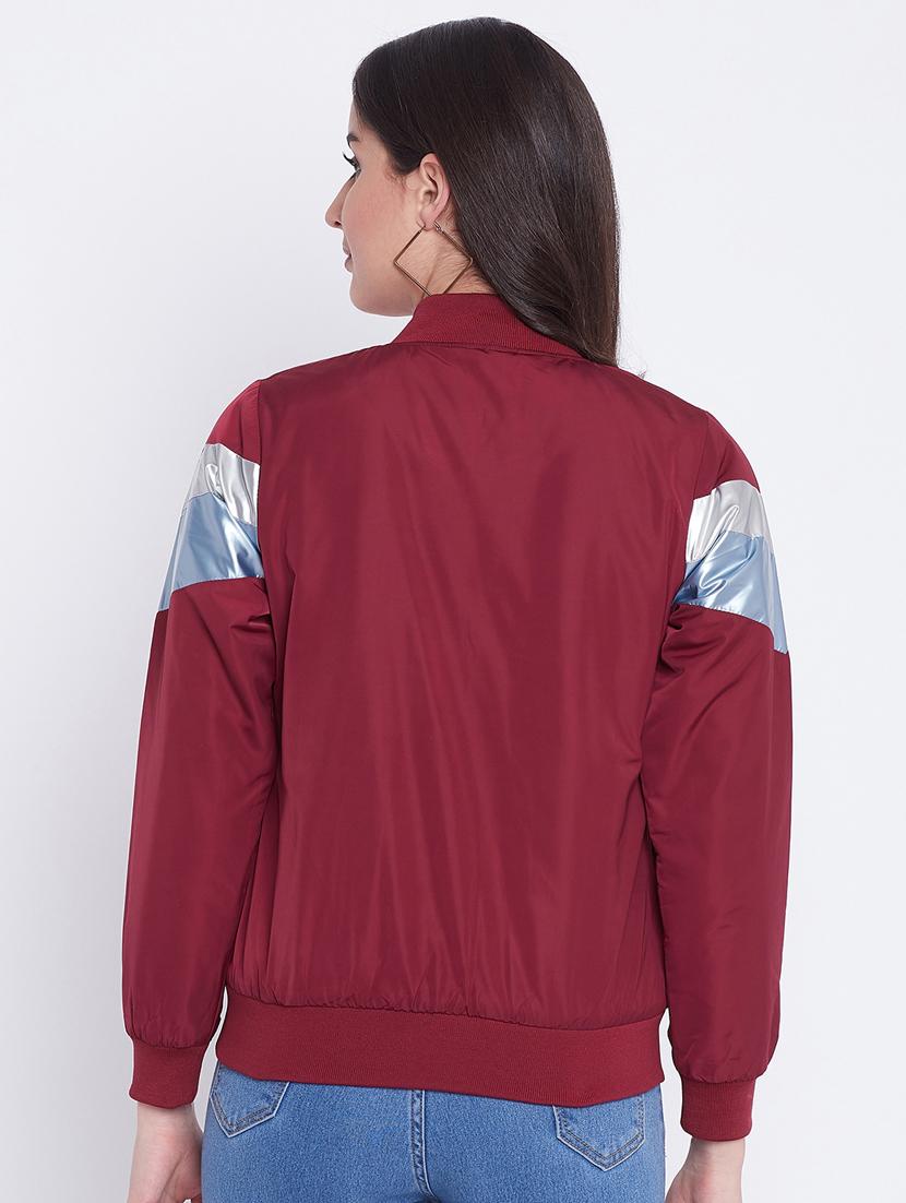 red color block jacket - 18232939 - Standard Image - 2