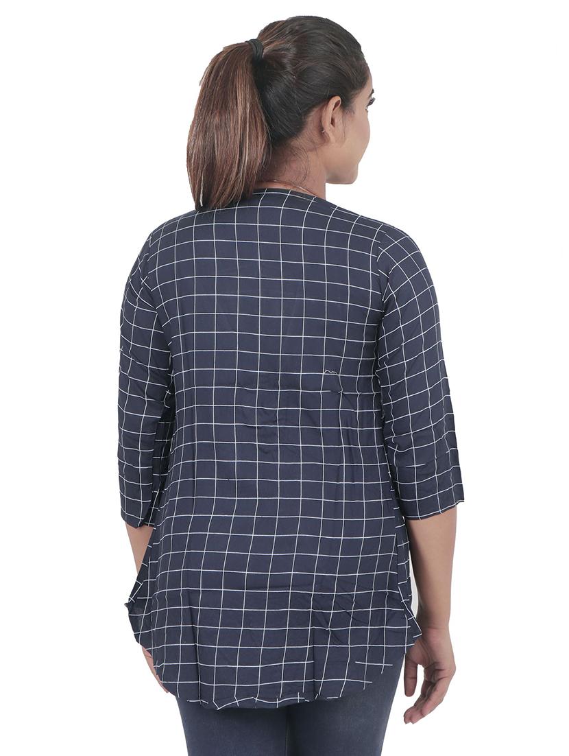 women's high-low square neck top - 18233212 - Standard Image - 2