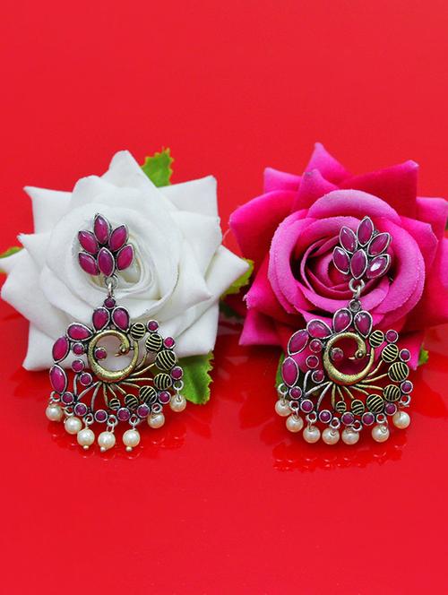 red brass drop earring - 18233426 -  Standard Image - 0