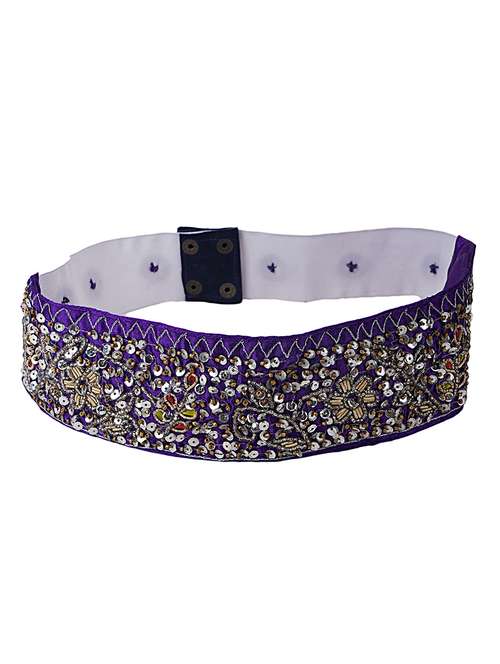 purple satin belt - 18233442 - Standard Image - 0