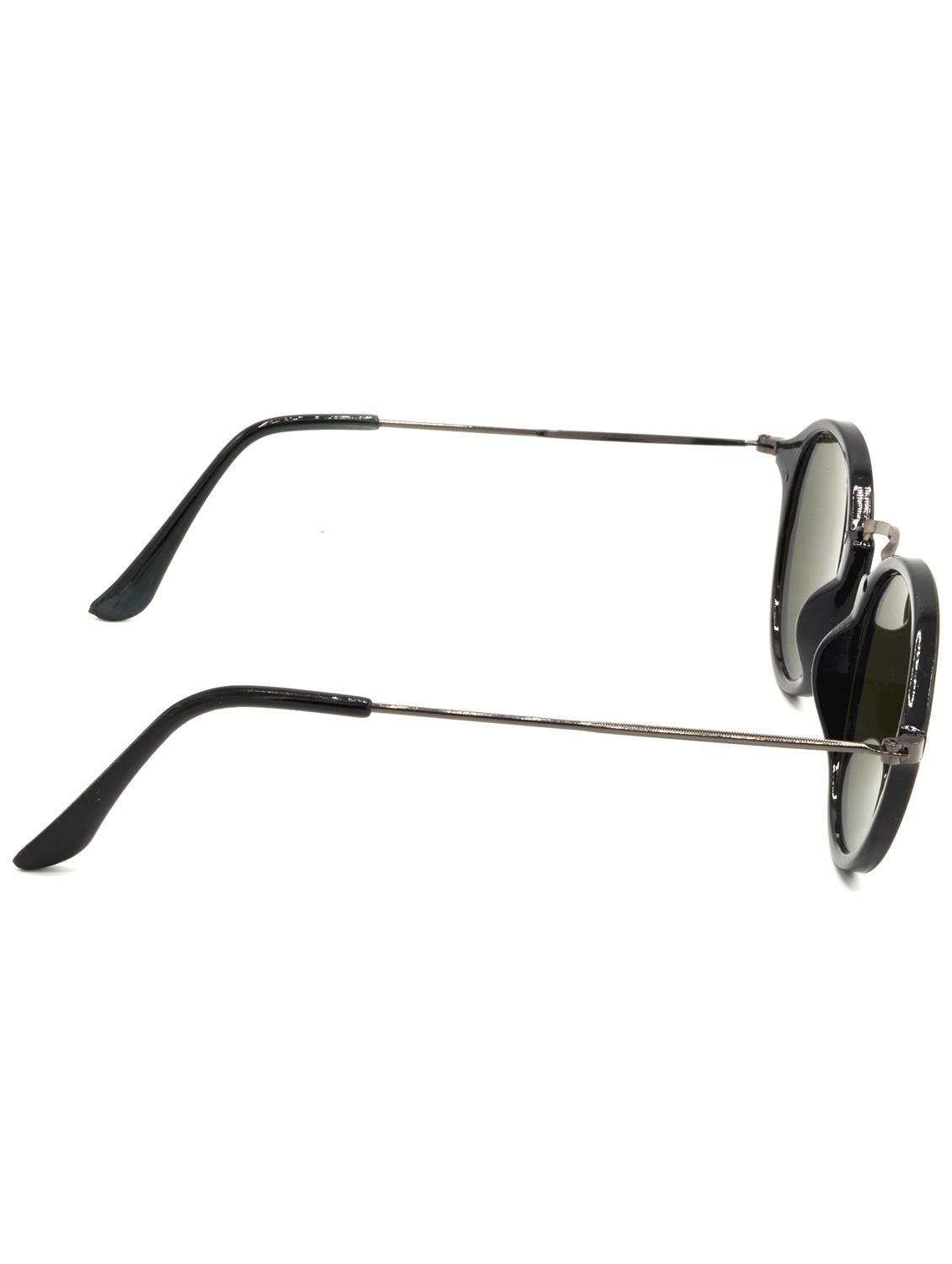 hrinkar men women boys & girls round & sunglasses golden frame, blue lens (medium) - 18239206 - Standard Image - 2