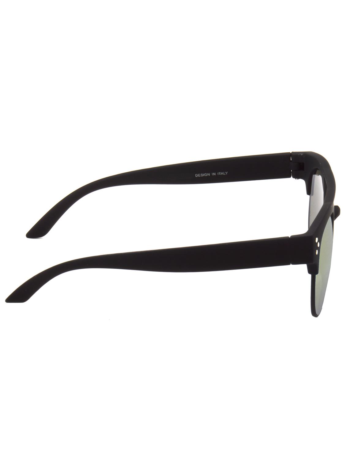 hrinkar men women boys & girls clubmaster & sunglasses black frame, green lens (medium) - 18239331 - Standard Image - 2
