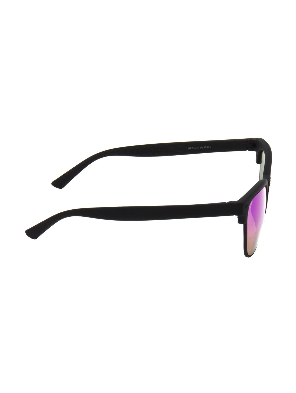 hrinkar men women boys & girls clubmaster & sunglasses black frame, violet lens (medium) - 18239367 - Standard Image - 2