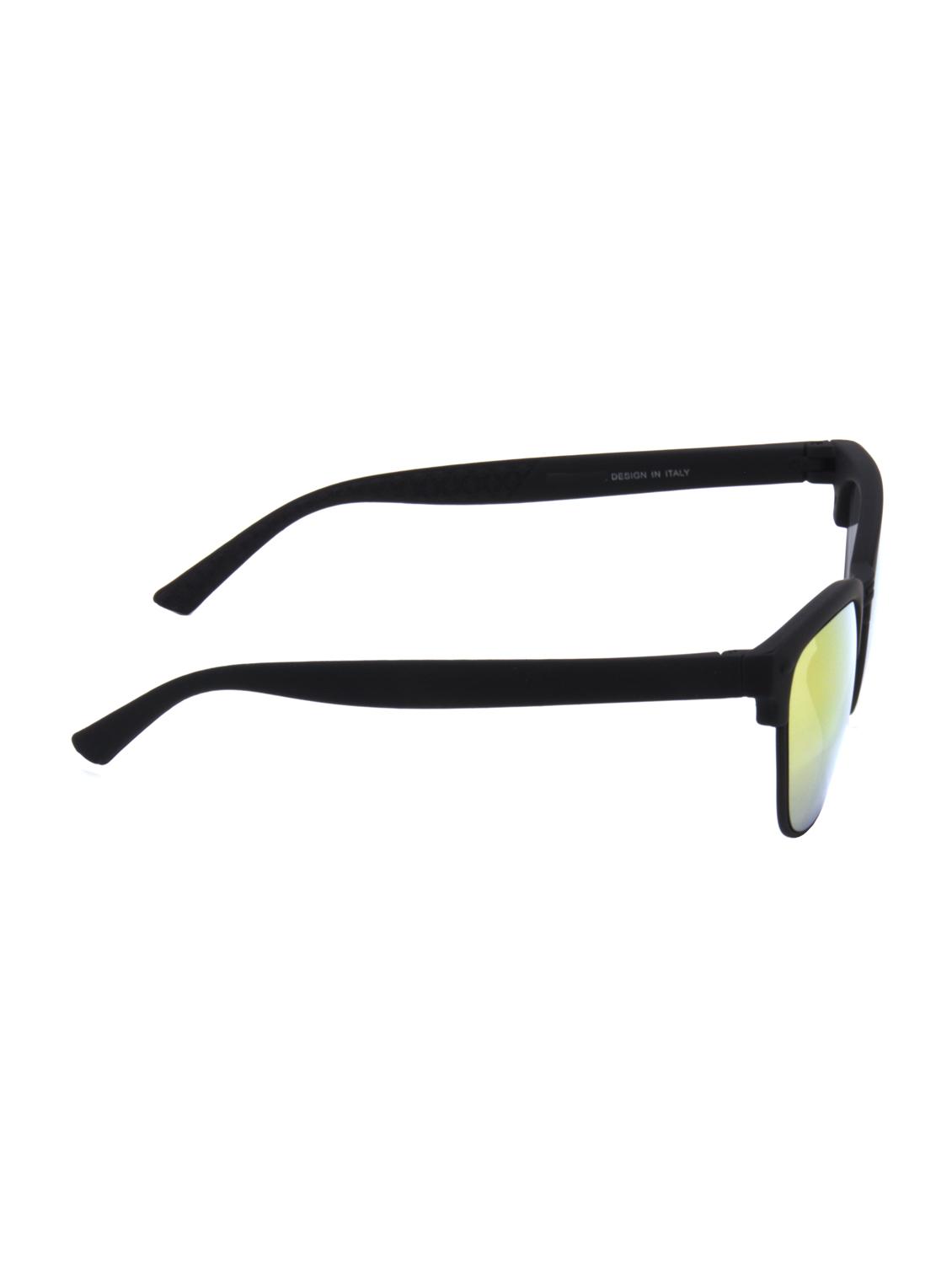 hrinkar men women boys & girls clubmaster & sunglasses black frame, violet lens (medium) - 18239369 - Standard Image - 2