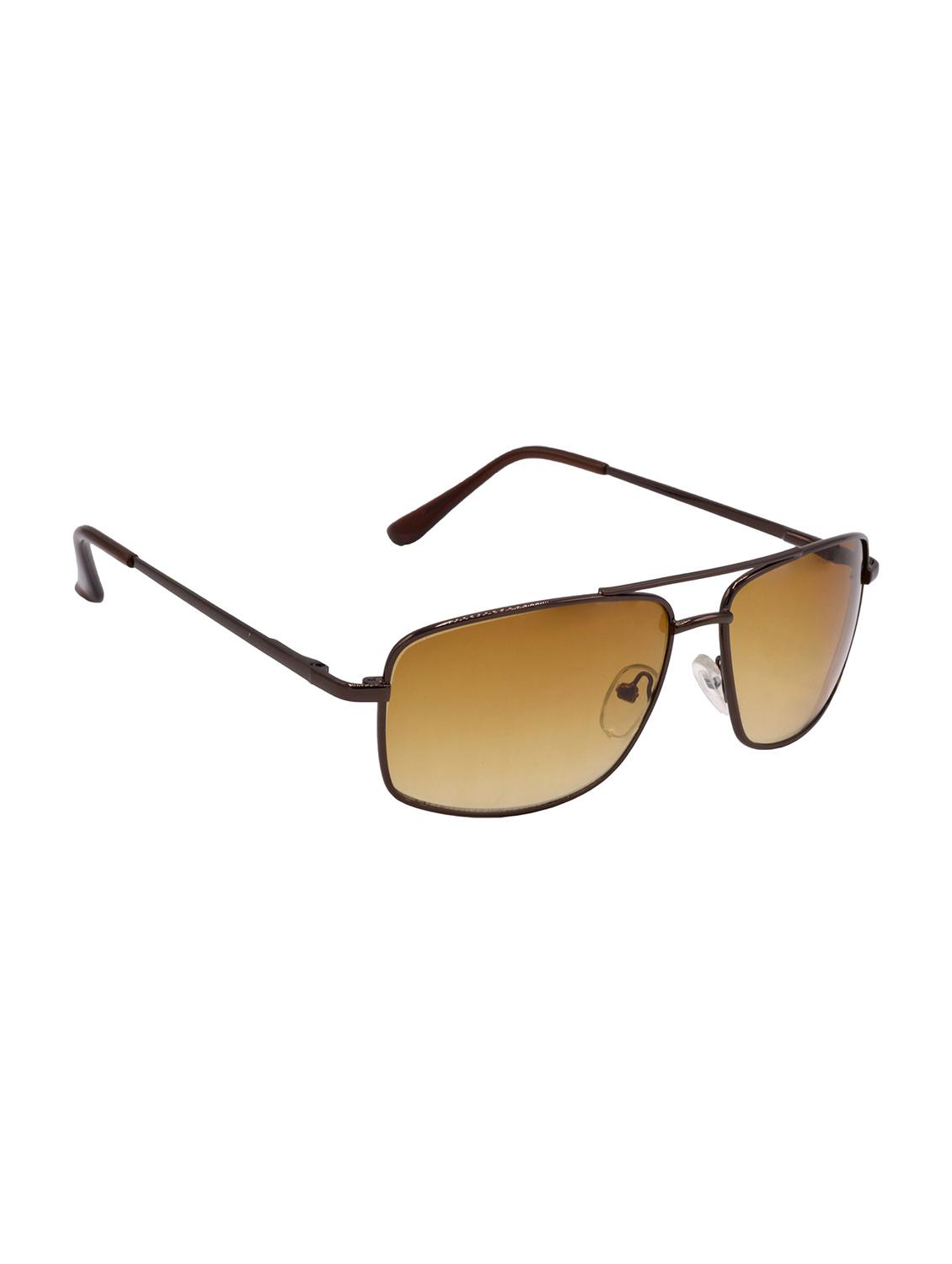 hrinkar men women boys & girls rectangular & sunglasses brown frame, clear lens (medium) - 18239565 - Standard Image - 2