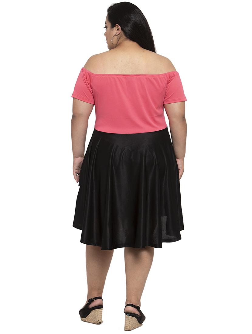 women's fit & flare geometric dress - 18239658 - Standard Image - 2
