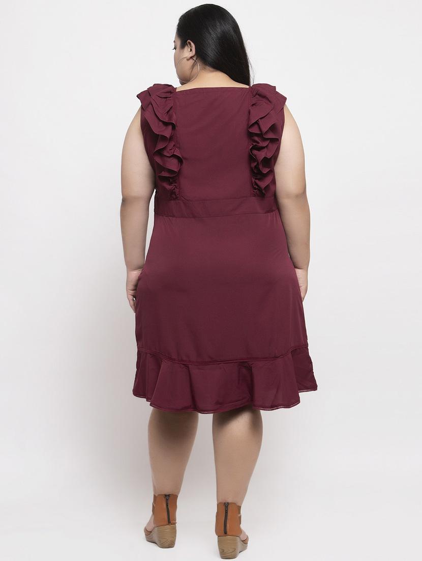 women's tiered dress solid dress - 18239679 - Standard Image - 2