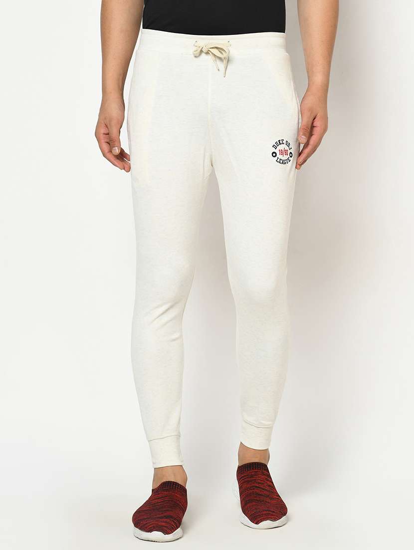 white solid track pant - 18239846 -  Zoom Image - 0