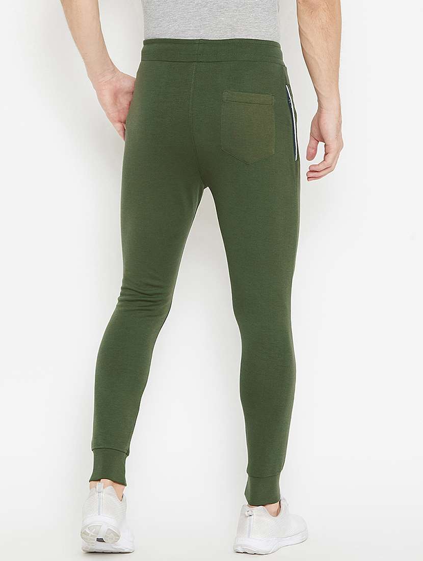 green solid track pant - 18239848 - Standard Image - 2
