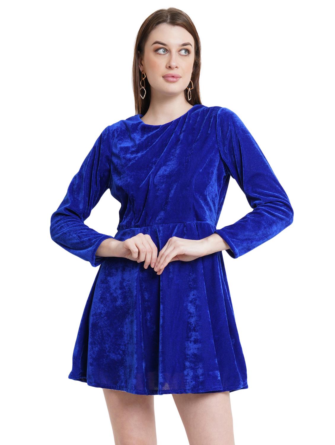 women's fit & flare solid dress - 18240094 - Zoom Image - 0