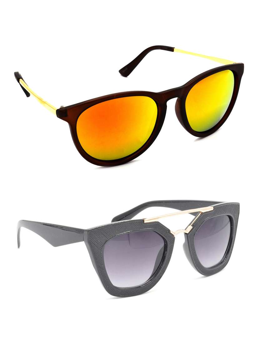 pack of 2 multi colored sunglasses